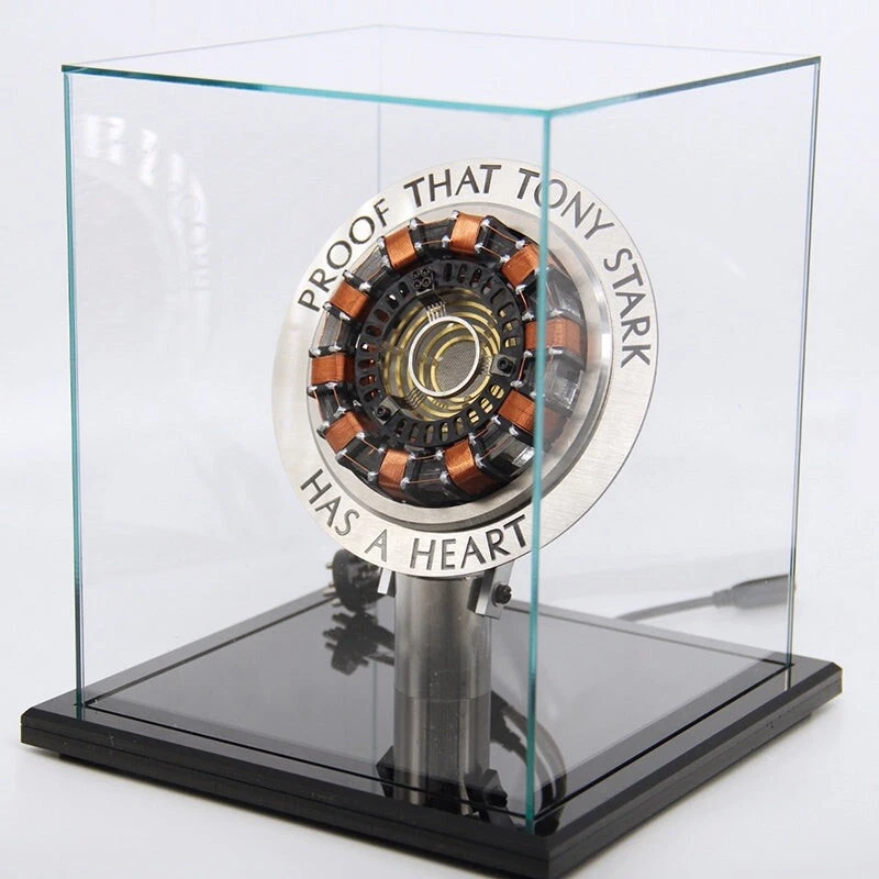 US Ship Iron Man Ark Reactor Figures Model Kit Set LED Light Collection Toy Gift - Image 4 of 4