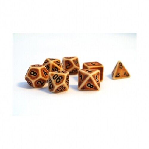 Dice Set Antique Brown (7) - Zdjęcie 1 z 3