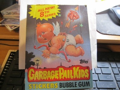 1987 Original Topps Garbage Pail Kids series 8 Card EMPTY Pack Box  in NM COND.