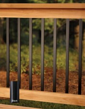 Balaustre de cubierta tradicional de aluminio Decorators 32" - negro (paquete de 10)