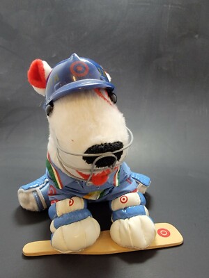 Olympische Spiele 2008 Indien Cricket erste Ausgabe Zielscheibe Plüsch Hund Bullseye