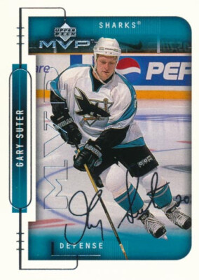 1999-00 Upper Deck MVP SILVER SCRIPT #179 GARY SUTER - San Jose Sharks