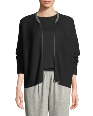 eileen fisher zip front jacket