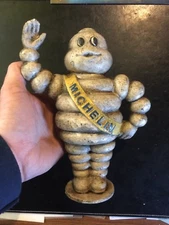 Michelin Tire Man Piggy Bank Cast Iron Car Truck Auto Collector Oil Gas HOTROD
