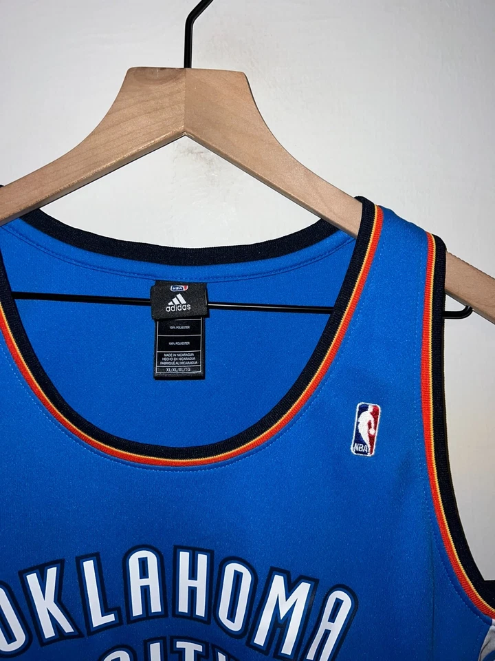 Camiseta para mujer Oklahoma City Thunder #9 Serge Ibaka OKC NBA Top para mujer XL Foto 3 de 4