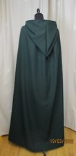 DARK GREEN HOODED CAPE/CLOAK -  FAIRY - WOODFOLK - HOBBIT- MADE IN UK 