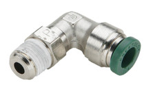 (5 Pack) Parker Push-Lok W169PLP-6-4, Push-to-Connect nickel plated fittings