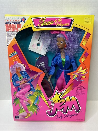 1986 Hasbro Jem And The Holograms Shana Doll Guitar NEW IN BOX Z5