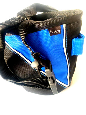 Tasche für Hundesnacks Leckerlietasche blau schwarz 15cm x 16cm gross MYS301