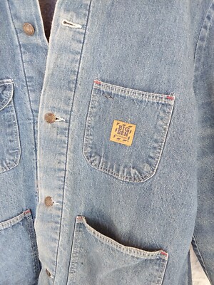 VINTAGE Big Ben Jacket Mens 44 Large Wrangler 1980S Denim VINTAGE Big Ben Jacket Mens 44 Large Wrangler 1980S Denim