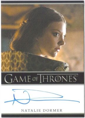 Game of Thrones ナタリー・ドーマー 直筆サインカード Natalie Dormer Autograph Game of Thrones The Tudors Rush Autograph