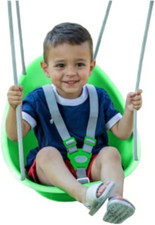 Coconut Toddler Swing   Comfy Baby Swing Outdoor, 3- Point Adjustable Safety Har