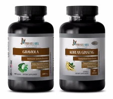 Energy vitamin - GRAVIOLA- KOREAN GINSENG COMBO- ginseng power