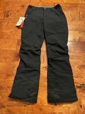 Women  s Spyder Section Snow Black Insulated Pants Size Medium NWT 150  Read  