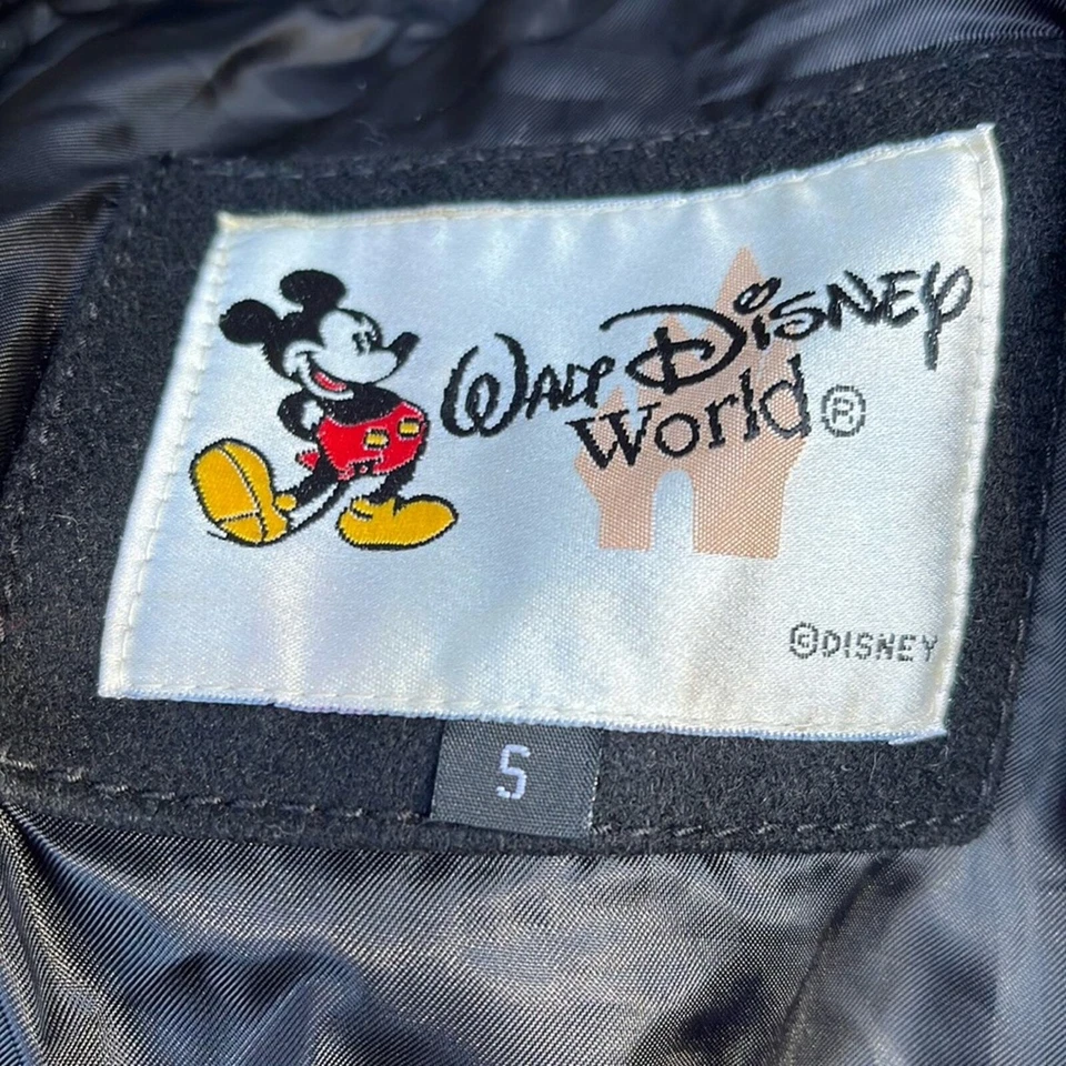 Walt Disney World 71 Mickey Mouse Abrigo Chaqueta Negro Pequeño Foto 2 de 4