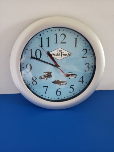 VINTAGE Chevy Ford GTO AUTO SHOW DAS AWKSCHT FESCHT MACUNGIE PENNSYLVANIA CLOCK