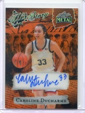 2024 Leaf Metal Women of Sport CAROLINE DUCHARME HER STORY ORANGE AUTO #1/1