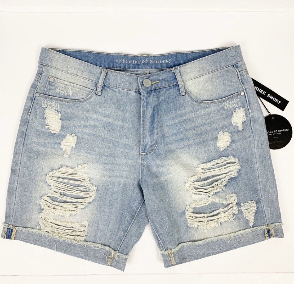 articles of society jean shorts