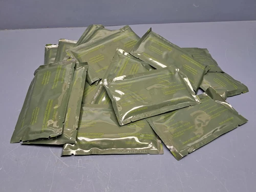 Lot of 20 Individual Decontamination Kit M295 - for Chemical Suit Decon - product listing photo