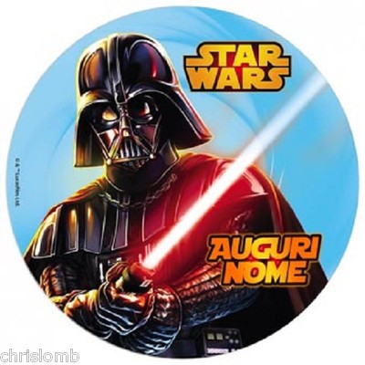 STAR WARS Waffel Tortendeko Hostie oder Zucker Darth Vader