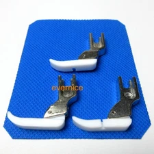 3 Teflon Narrow Zipper Center & Left & Right Foot For Juki Ddl-8500 8700 5550