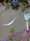 Vintage Harley Davidson GUITAR PICK Handmade Silverplate Pipe Horn Bead BOOKMARK — photo 2
