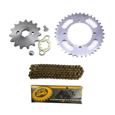 420 106L Chain+37T Rear Sprocket for 110cc 125cc Dirt Pit Bike Apollo SSR Taotao