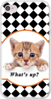 ^ Handy Cover BUNT Muster mit Motiv Handys Katze What's Up Xiaomi Redmi Note 4X