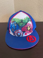 Marvel Avengers Kids Snapback Baseball Cap Hat Iron Man, Hulk, Captain America