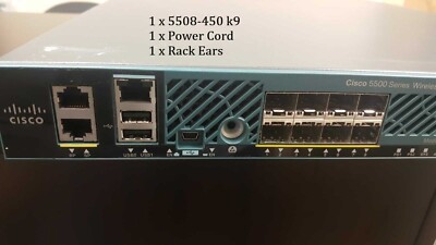 Cisco AIR-CT5508-450-K9 AIR-CT5508-K9 450 AP Wireless Controller Dual PS WLC5508