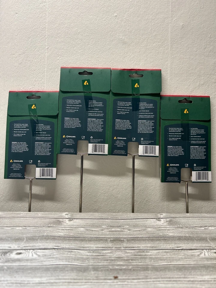 Coghlan's 41-inch Roasting Camp Fork, Steel Shaft, Wooden Handles, 4-Pack - Image 3 of 4