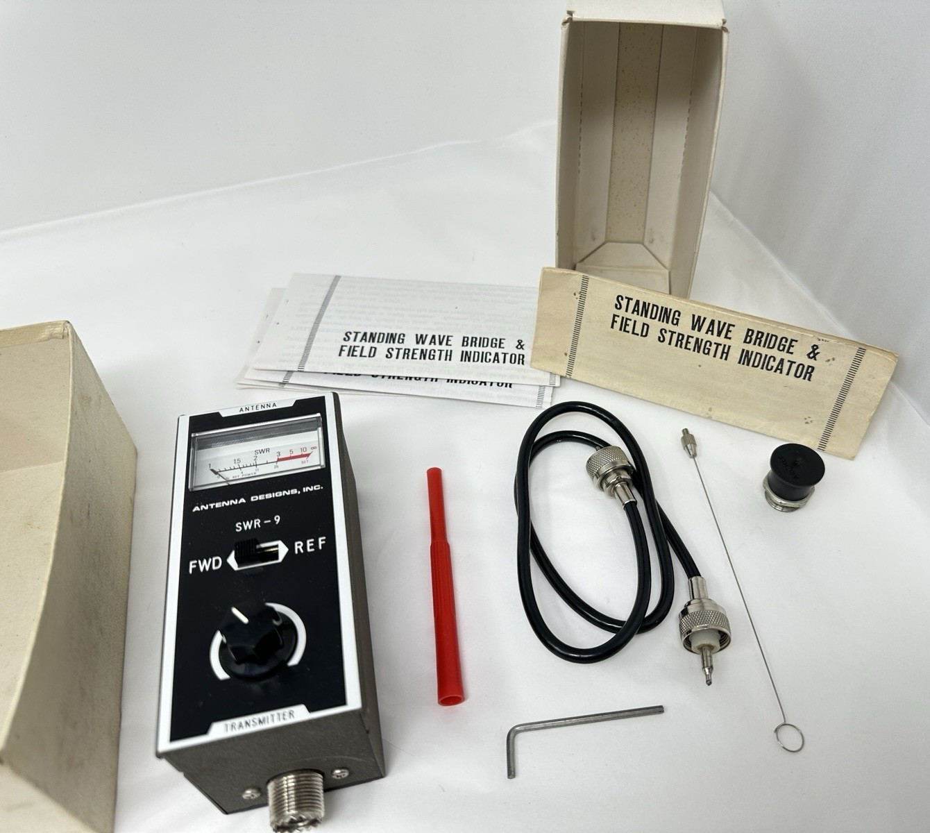 Vintage SWR-9 Antenna Transmitter Made in JAPAN With Original Box Works