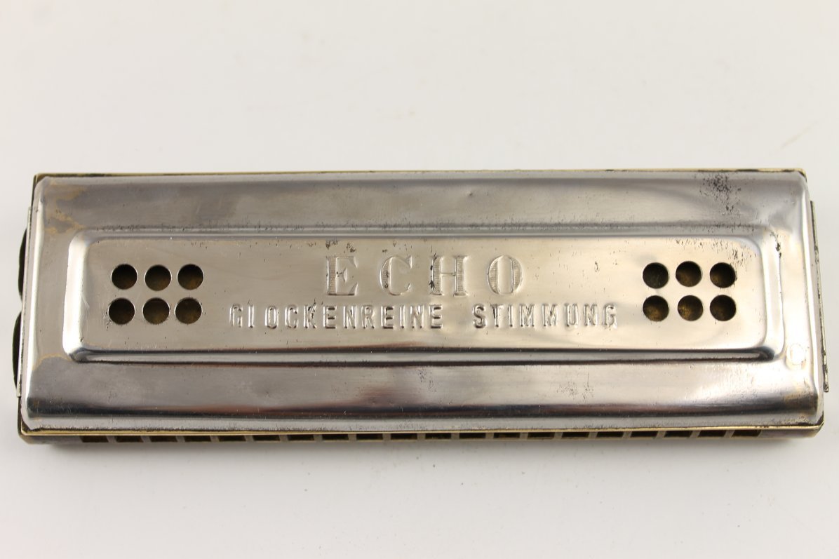Antique German Harmonica M. HOHNER ECHO Clockenreine Stimmung 1940`s eBay