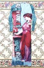 Issey Miyake Pleats Please Inspired Colorful Oil Painting Pattern Long Dress