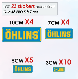 Lot 23 Stickers Autocollant Ohlins 1 Logo Sponsor Taille 3 5 7 Et 10 Cm 071 Ebay