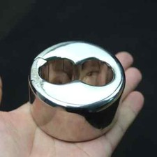 8 Sizes Stainless Steel Ball Stretcher Scrotum Rings Pendant for Male