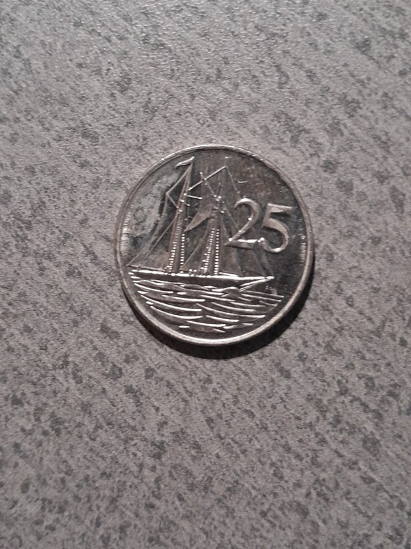 * CAYMAN ISLANDS * 25 cents 1996 * SAILING SHIP * Lot J2 *