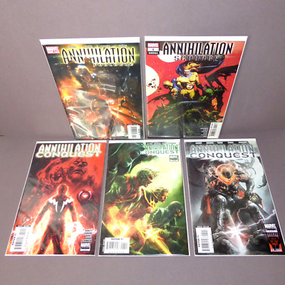 Annihilation Conquest, Prologue, Scourge, Mixed lot 5 Marvel Comic Books
