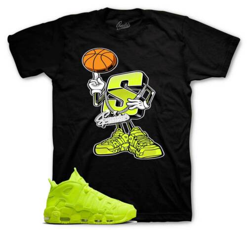 Shirt To Match Air More Uptempo 96 Volt Neon Yellow - Big S Sneaker Tee - 第 1/2 張圖片