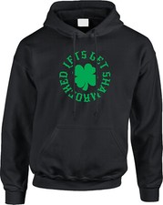 Lets Get Clover Shamrocked St Patricks Day Party Drinking Drunk Mens Hoodie
