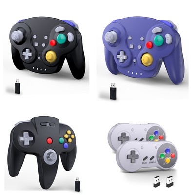Wireless N64/SNES /NGC USB Game Controller for Switch Online PC MAC Raspberry