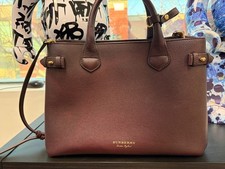 Burberry Banner Tote House Check Derby Shoulder Bag Small New