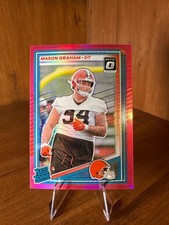 2025 Donruss Football Optic Rated Rookies Preview Pink #340 Mason Graham RC