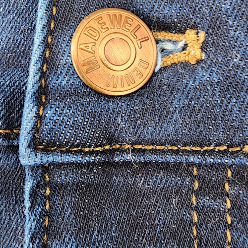 Madewell 9 High Rise Dark Wash Skinny Jeans Women's Tag Size 36 Actual 43 x 28 - Picture 6 of 11