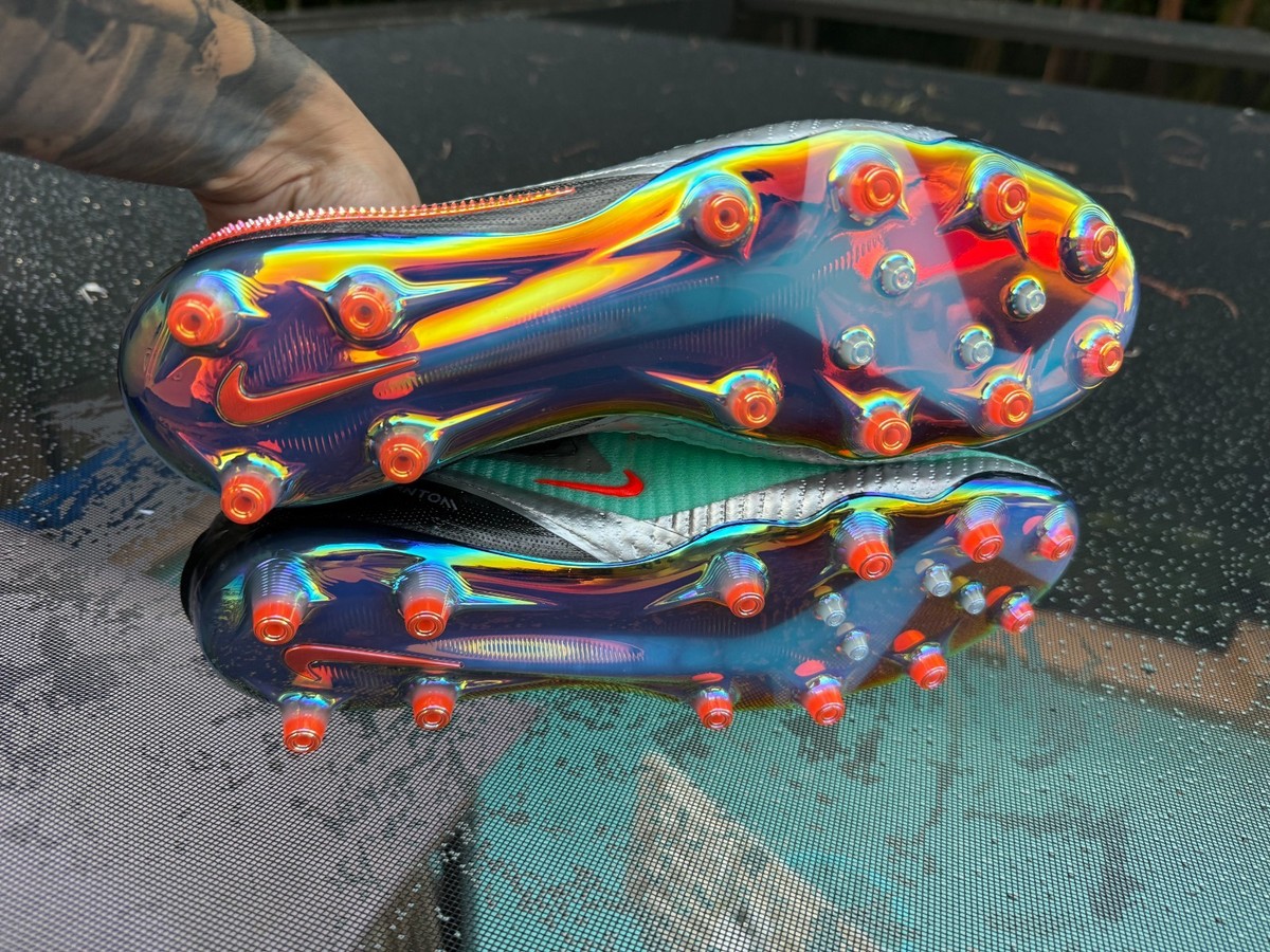 New Nike Phantom 6 Low Elite AG Chrome Black Size 6.5 (IH3862-001