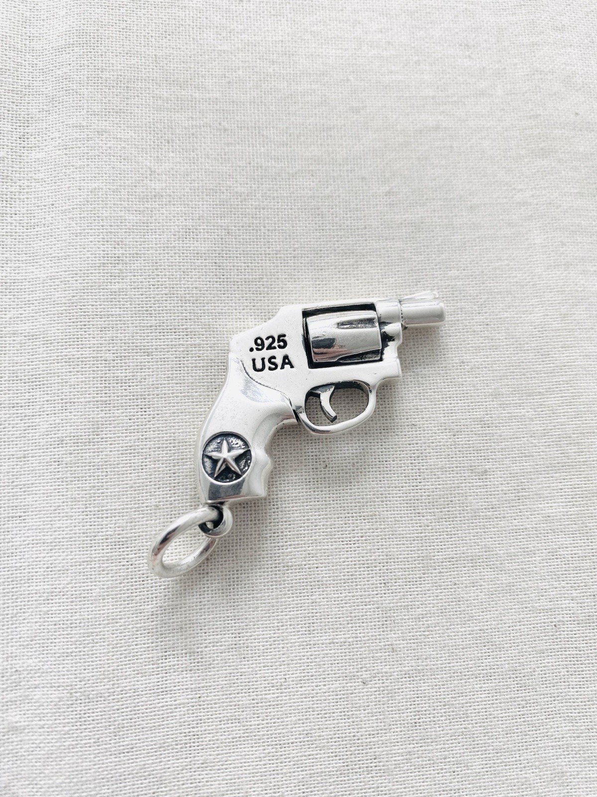 King Baby Studio 925 Silver Small Revolver Pendant