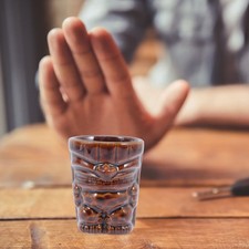  Mini Tiki Cup Bankett Kokosnuss-Keramiktasse Hawaiianischer Partybecher