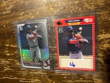 Eddys Leonard Bowman Chrome Mojo Leaf Pro Set Rookie Card Auto Dodgers Baseball 