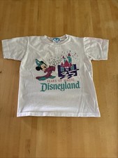 Vintage Disney Mickey Mouse 35 Year Anniversary of Disneyland Size Kids Medium M
