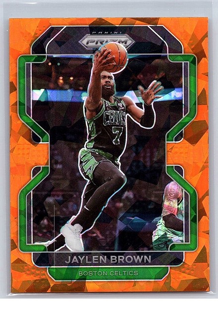 2021-22 Panini Prizm Orange Ice Jaylen Brown #97 — Boston Celtics